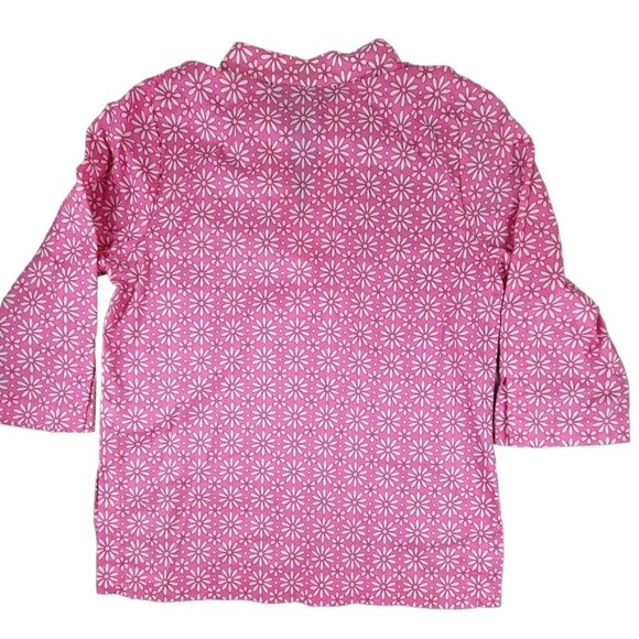 White Stag Womens Pink Tunic Blouse Floral & Sequins size M NWT JH1249 - Picture 4 of 4